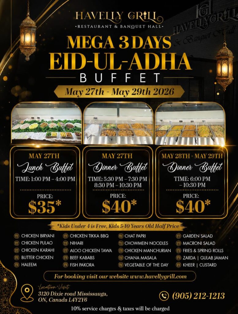 Ramadan & Eid Halal Buffet - 2026 Best Buffet in missisauga ontario